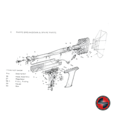 SHRINKFAST 998 HEAT GUN BRASS HAND WHEEL POL NO:38E